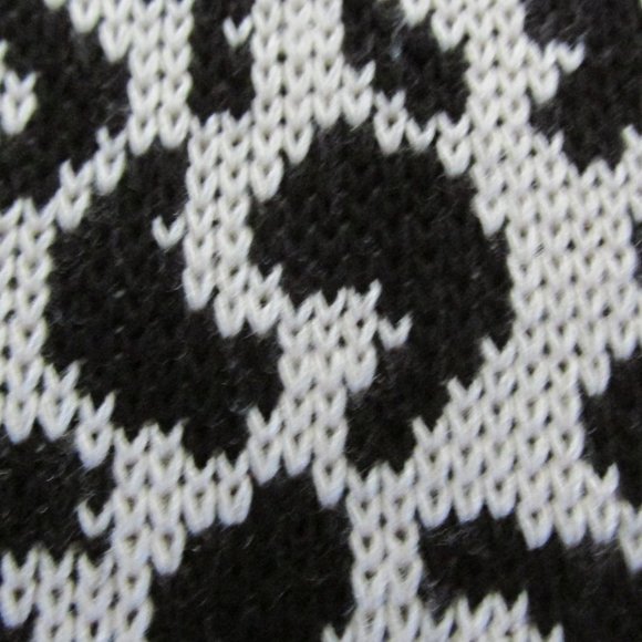 JORDACHE GIRL'S SIZE 14 / 16 SWEATER IVORY & BLACK LEOPARD BOA TOP NWT - Picture 7 of 13